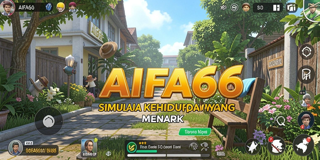 Tampilan dinamis gameplay AIFA66 dalam simulasi kehidupan.