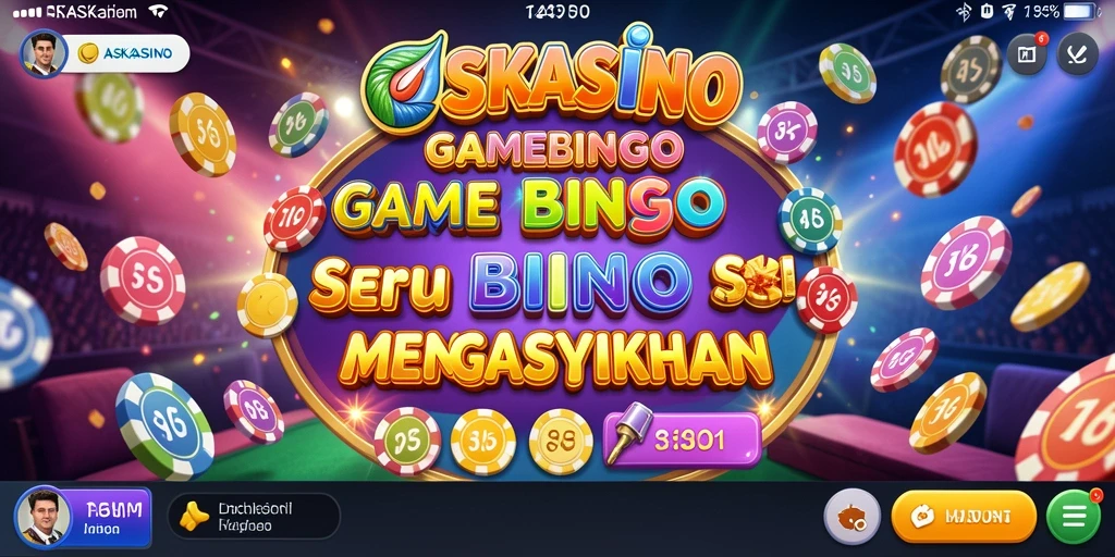 Tampilan gameplay seru di ASKASINO dengan banyak peserta Bingo.