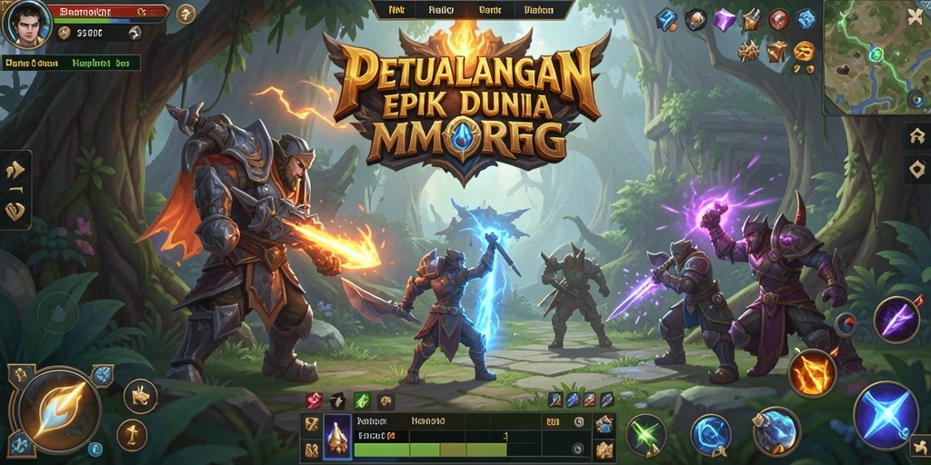Tangkap momen seru dalam gameplay BARU01 dengan teman-teman di dunia MMORPG.