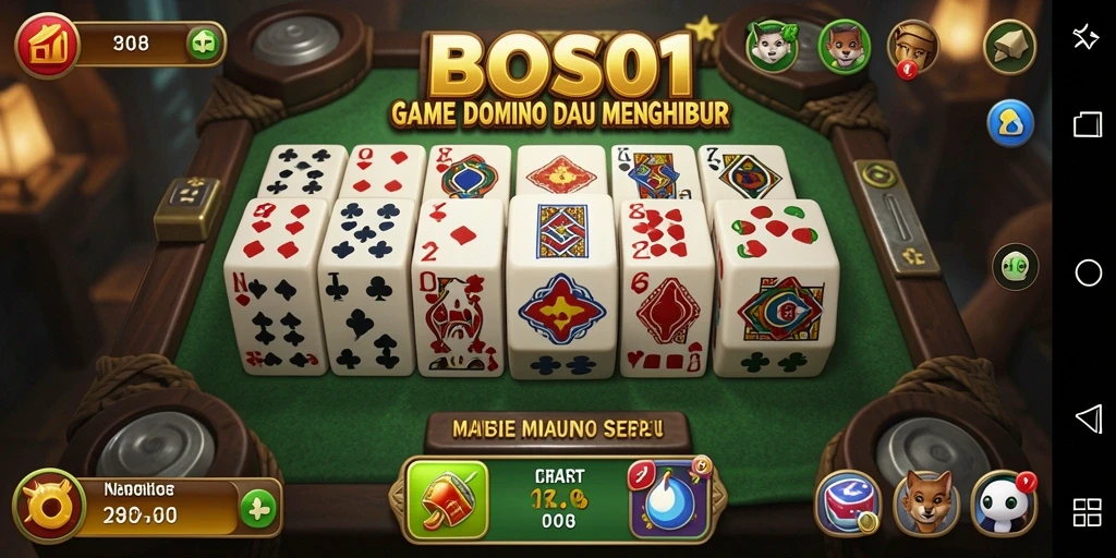 Tampilan gameplay menarik dari BOS01 yang menunjukkan aksi Domino.