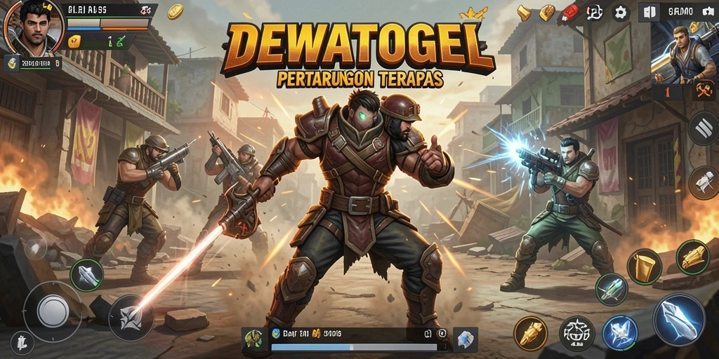Gameplay seru dari DEWATOGEL dalam pertempuran Battle Royale.