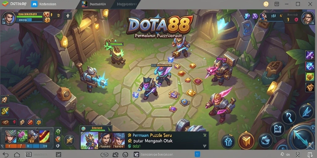Screenshot DOTA88 yang menunjukkan gameplay puzzle yang menarik.
