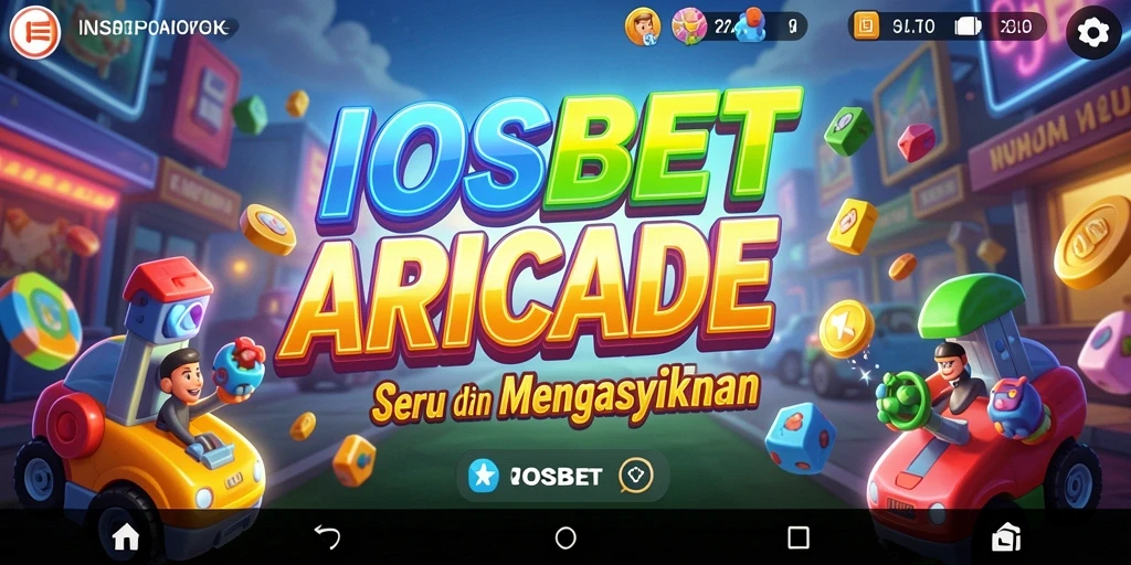 Tampilan gameplay menantang dari IOSBET yang penuh warna dan seru.