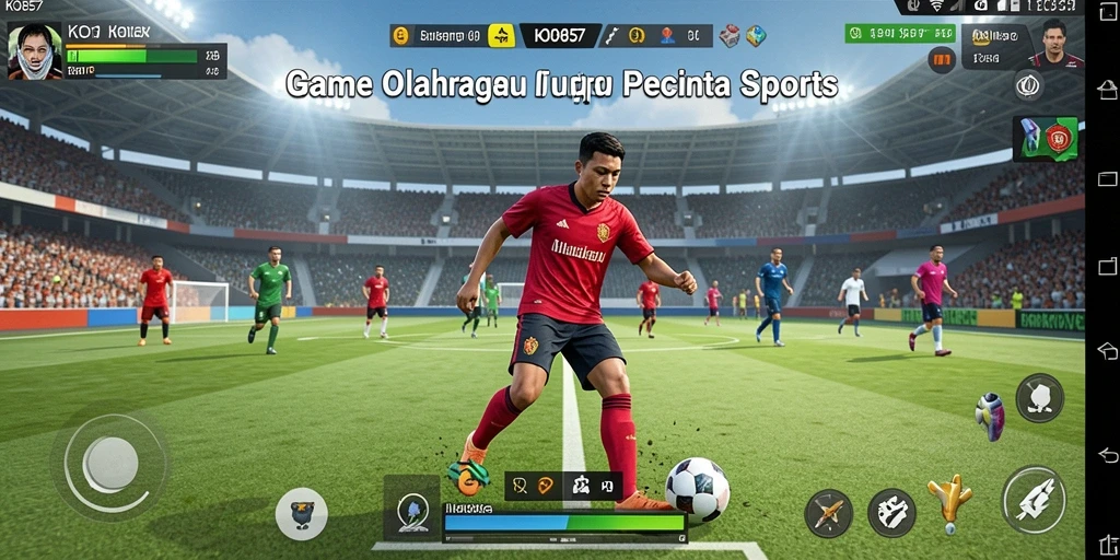 Screenshot KO857 menampilkan aksi gameplay olahraga yang mendebarkan.