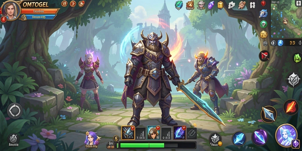 Tampilan gameplay seru dan interaktif dalam OMTOGEL RPG.