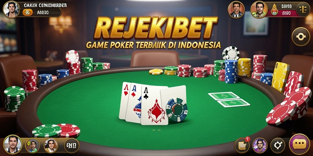 Gameplay seru REJEKIBET saat bermain Poker online.