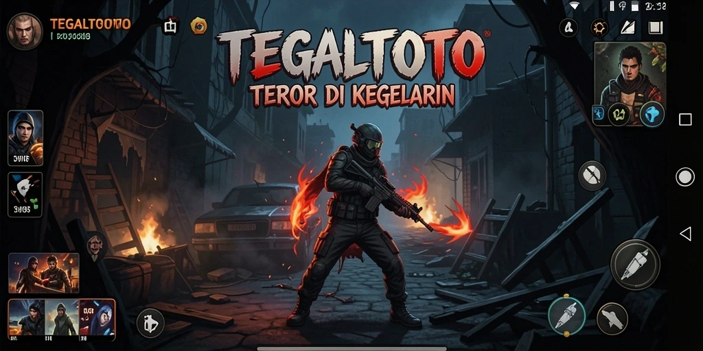Screenshot gameplay TEGALTOTO menampilkan suasana Horror yang mendalam.
