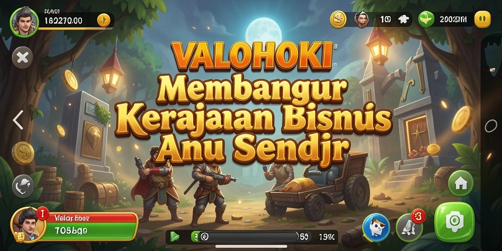 Tangkapan layar VALOHOKI menampilkan gameplay bisnis yang seru dan interaktif.