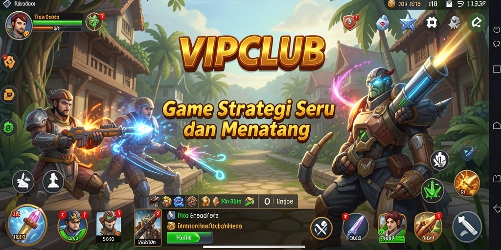 Tangkapan layar dari gameplay strategis mengasyikkan di VIPCLUB.